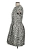 Eliza J Tweed Gray Casual Dress Size L - photo 5