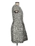 Eliza J Tweed Gray Casual Dress Size L - photo 4