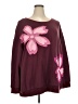 BLOOMCHIC Floral Burgundy Pullover Sweater Size 22 - 24 - photo 1