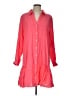 Style&Co Pink 3/4 Sleeve Button-Down Shirt Size L - photo 1