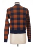 Vigoss 100% Polyester Plaid Brown Cardigan Size L - photo 2