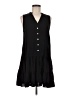 Nine West 100% Rayon Solid Black Casual Dress Size M - photo 1