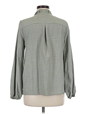 Listicle Long Sleeve Button-Down Shirt (view 2)