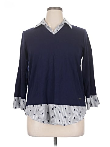 Jones New York Signature 3/4 Sleeve Blouse (view 1)