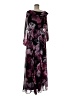 Xscape 100% Polyester Floral Purple Cocktail Dress Size 6 - photo 1