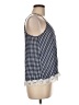Almost Famous 100% Polyester Blue Sleeveless Blouse Size M - photo 4