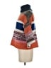 Knox Rose Color Block Orange Poncho Size XS - photo 5