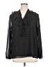Kasper Black Long Sleeve Blouse Size XL - photo 1