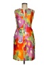 Nine West Print Multi Color Orange Cocktail Dress Size 6 - photo 1
