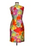 Nine West Print Multi Color Orange Cocktail Dress Size 6 - photo 2