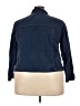 Max Studio 100% Cotton Blue Denim Jacket Size 24 - photo 2
