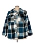 Love 100% Polyester Plaid Blue Coat Size 4X - photo 1