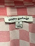 pretty garbage 100% Polyester Houndstooth Pink Long Sleeve Blouse Size S - photo 4