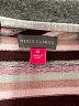 Vince Camuto Stripes Purple Pullover Sweater Size M - photo 7