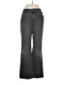 Coldwater Creek Chevron-herringbone Gray Jeans Size 8 - photo 1
