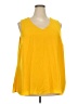 Cato 100% Polyester Yellow Sleeveless Blouse Size 22 - photo 1