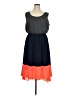 ING Color Block Gray Casual Dress Size 1X - photo 1