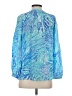 Lilly Pulitzer 100% Silk Blue 3/4 Sleeve Silk Top Size XS - photo 2