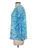 Lilly Pulitzer 100% Silk Blue 3/4 Sleeve Silk Top Size XS - photo 5