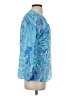 Lilly Pulitzer 100% Silk Blue 3/4 Sleeve Silk Top Size XS - photo 4