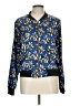 X by Gottex Print Blue Jacket Size L - photo 1
