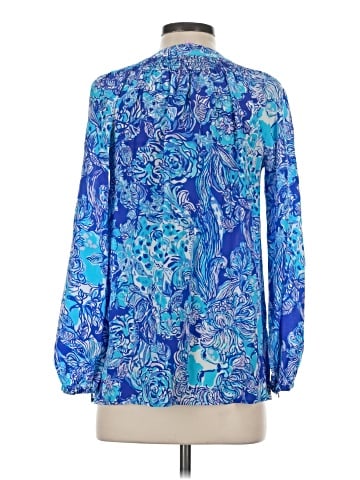 Lilly Pulitzer Long Sleeve Silk Top (view 2)
