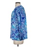 Lilly Pulitzer 100% Silk Blue Long Sleeve Silk Top Size XS - photo 5