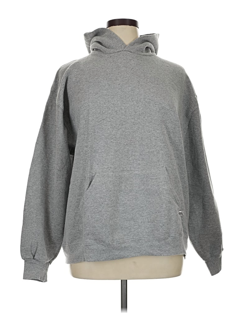 Pre-owned Russell Athletic Zip Up Hoodie In Gray