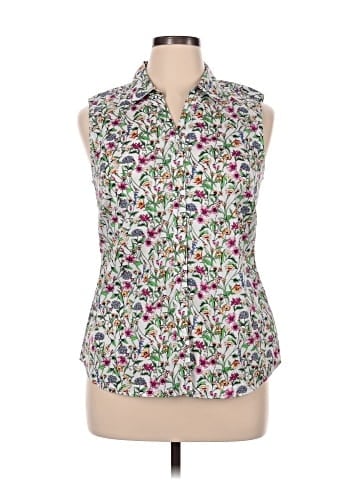 Charter Club Sleeveless Button-Down Shirt (view 1)