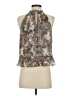 Veronica Beard 100% Silk Silver Sleeveless Silk Top Size 2 - photo 2