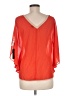 Guess 100% Polyester Orange 3/4 Sleeve Blouse Size M - photo 2