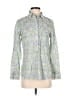 J.Crew 100% Cotton Print Green Long Sleeve Button-Down Shirt Size 4 - photo 1