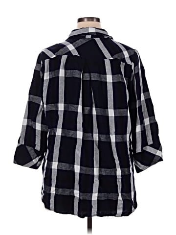 Boho Chic 3/4 Sleeve Button-Down Shirt (view 2)