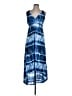 Almost Famous 100% Polyester Tie-dye Blue Casual Dress Size L - photo 1