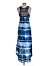Almost Famous 100% Polyester Tie-dye Blue Casual Dress Size L - photo 2