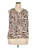 Nine West 100% Polyester Tan Sleeveless Blouse Size XXL - photo 1