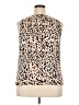 Nine West 100% Polyester Tan Sleeveless Blouse Size XXL - photo 2