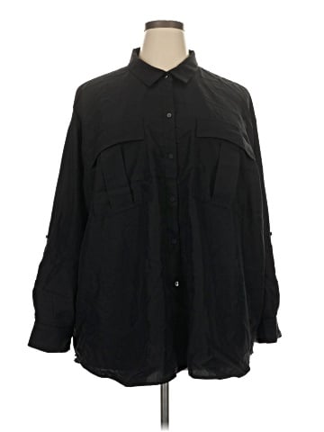 Old Navy 3/4 Sleeve Button-Down Shirt (view 1)