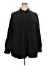 Old Navy Solid Black 3/4 Sleeve Button-Down Shirt Size 3X - photo 1