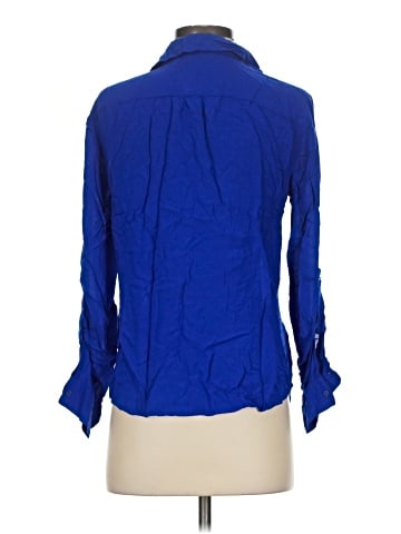 a.n.a. A New Approach 3/4 Sleeve Button-Down Shirt (view 2)