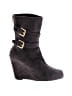 MICHAEL Michael Kors Gray Suede Wedge Booties Size 9 - photo 1
