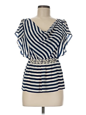 Odille Short Sleeve Silk Top (view 1)
