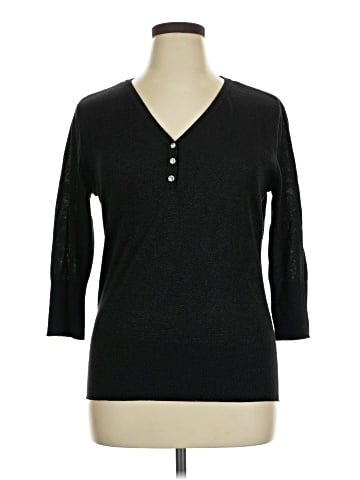 Soft Surroundings 3/4 Sleeve Top (view 1)