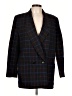 Giorgio Sant'Angelo Plaid Blue Blazer Size 10 - photo 1