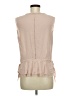 Tory Burch 100% Polyester Tan Sleeveless Blouse Size 8 - photo 2