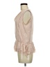 Tory Burch 100% Polyester Tan Sleeveless Blouse Size 8 - photo 5