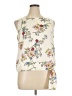 Talbots 100% Polyester Ivory Sleeveless Blouse Size 16 Petite - photo 1