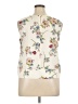 Talbots 100% Polyester Ivory Sleeveless Blouse Size 16 Petite - photo 2