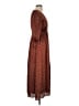 Taylor 100% Polyester Polka Dots Brown Casual Dress Size 4 - photo 4