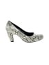 Crown by Born Animal Print Gray Heels Size 7 1/2 - photo 1